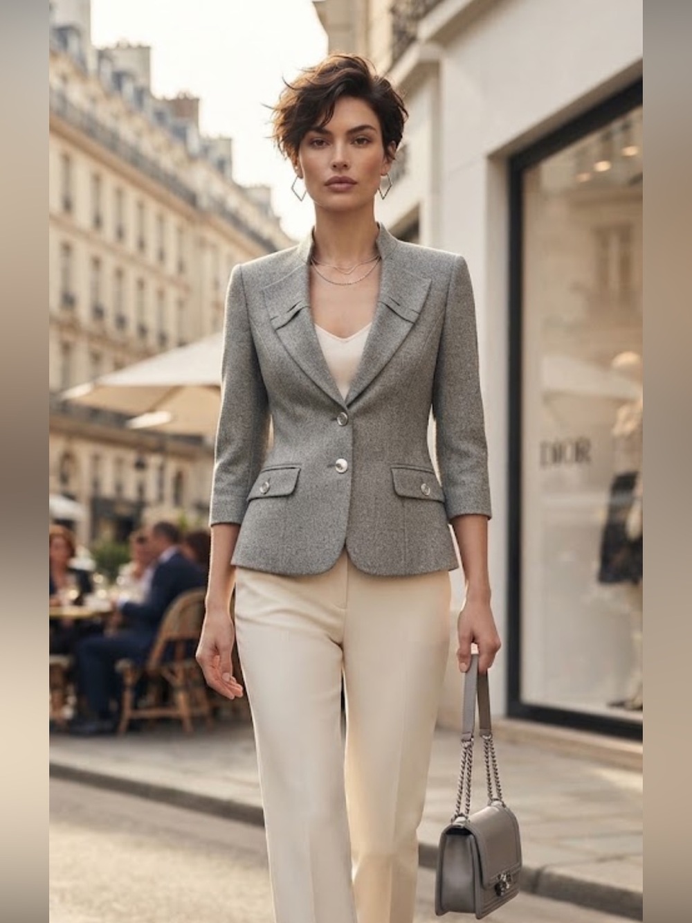 NWOT White House Black Market Gray Blazer